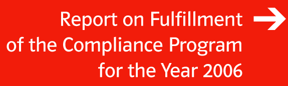 Report on Fulfillment of the Compliance Program for the Year 2006