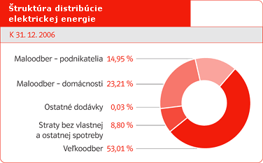 Štruktúra distribúcie elektrickej energie